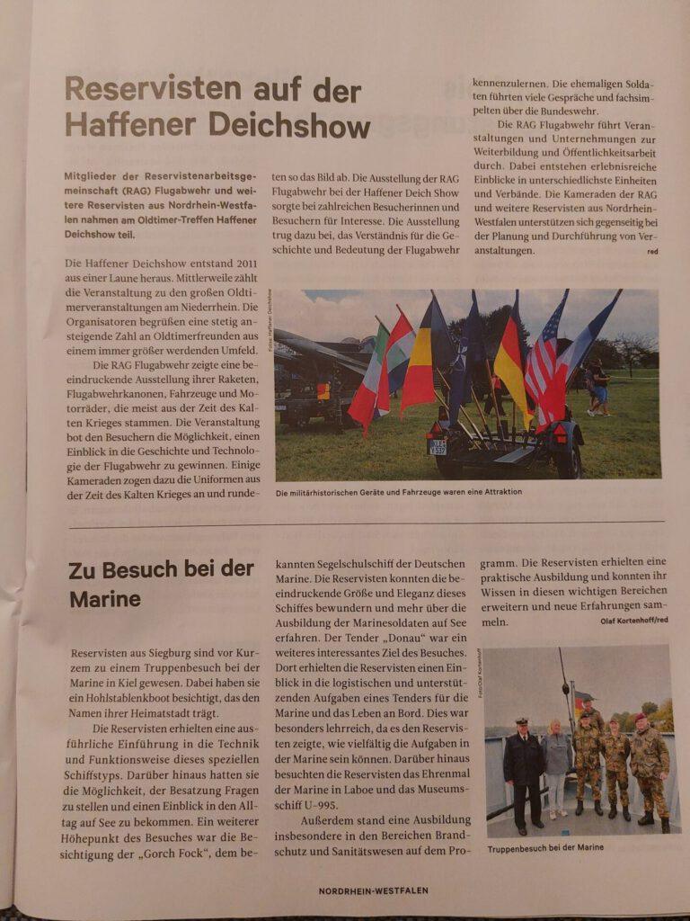 Siegburger Reservisten zum truppenbesuch auf HL-Boot Siegburg